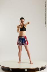 Woman MMA Fighting Poses Ronda
